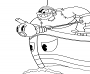 cuphead pirate boat