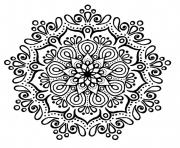 cute mandala black and white