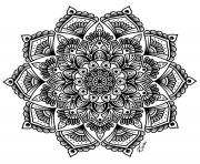 mandala complex adult flowers art therapy