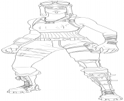 Printable renegade raider fortnite skin hd coloring pages