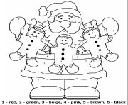 santa claus christmas anter numbers 4