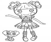 Printable Lalaloopsy and his dog coloring pages