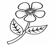 simple flower printable