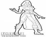 Printable Glow Fortnite season 10 coloring pages