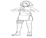 Printable Sakura Uchiha is a kunoichi of Konohagakure Haruno coloring pages