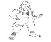 Printable Shikamaru Nara is a shinobi of Konohagakures Nara clan coloring pages