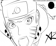 Printable naruto modo biju coloring pages