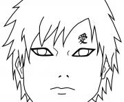 Printable gaara of the desert by sugarcoatedlollipops coloring pages