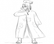 Printable deidara from naruto coloring pages