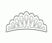 Printable Pretty tiara coloring pages