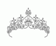 Printable princess diadem young woman coloring pages