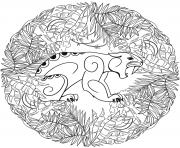 jaguar mandala animal