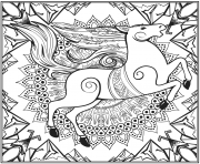 horse mandala animal