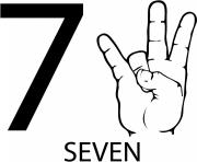 asl number seven