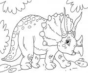 Cute triceratops