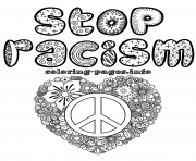 stop racism adult doodle