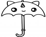 cute unicorn umbrella kawaii