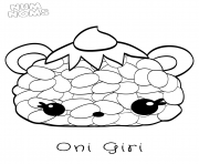 Sushi Oni Giri NumNoms Coloring Sheets