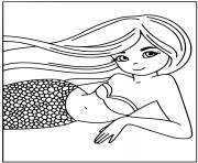 kind mermaid smiling barbie