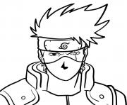 Printable Kakashi Hatake Naruto coloring pages