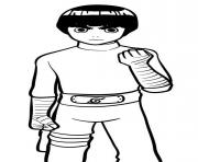 Printable Rock Lee coloring pages