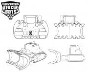 Transformers Rescue Bots Boulder Line Art