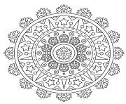 christmas for adults mandala stars snowflakes