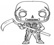 Printable funko pop fortnite skull trooper coloring pages