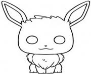 Printable funko pop pokemon evoli coloring pages