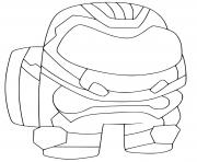 Printable Among Us New Skins Robot coloring pages