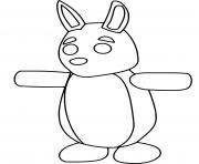 Printable Roblox Adopt Me Kangaroo coloring pages