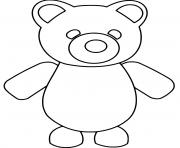 Printable Roblox Adopt Me Polar Bear coloring pages