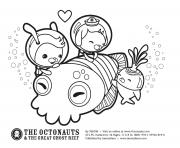 Printable cuddle with a cuttlefish octonauts coloring pages