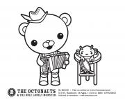 Printable captain barnacles old time band octonauts coloring pages