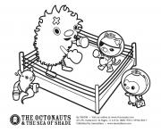 Printable kwazii shadow boxing octonauts coloring pages