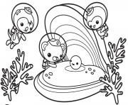 Printable les octonauts decouvrent la coquille et perle d sous la mer coloring pages