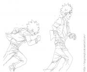 Printable My Hero Academia MHA Bakugou and Deku by lucyconejita coloring pages