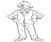 Printable My Hero Academia MHA Denki Kaminari coloring pages