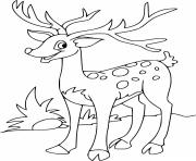 cartoon spotted deer