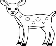 Baby Spotted Deer coloring pages