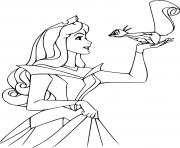 Princess Aurora and a Squirrel