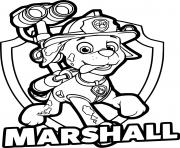 Paw Patrol Marshall Badge