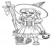 girl in witch costume