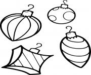 Four Christmas Ornaments