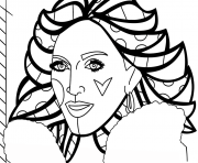 madonna by romero britto