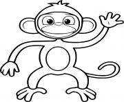 Monkey Waving Hand