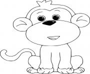 Cute Cartoon Monkey