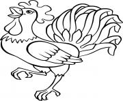 Simple Crowing Rooster