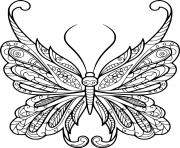 Beautiful Butterfly Zentangle